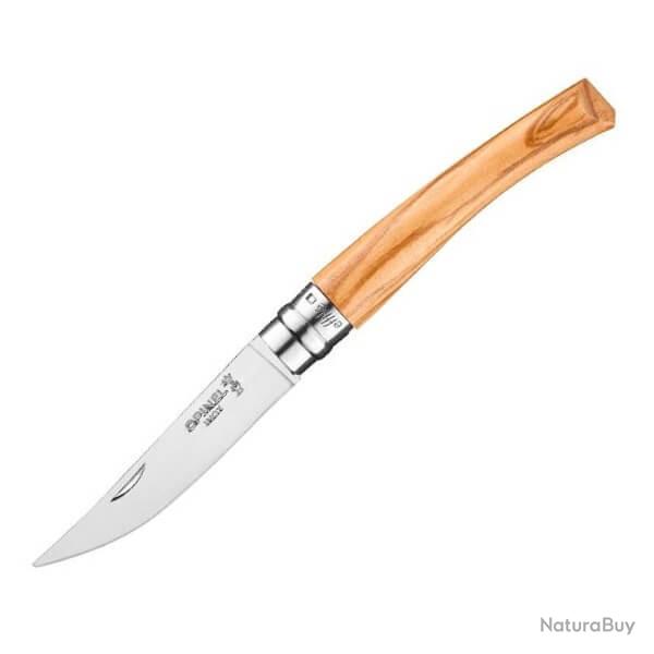 couteau Opinel effil manche Olivier N8 25631