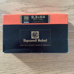Boîte de 20 balles RWS cal 9,3x64 19,0 g / 293 gr Encore scellée
