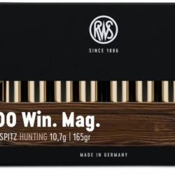 MUNITIONS RWS 300 Win Mag KS 10.7g/165gr Boite de 20
