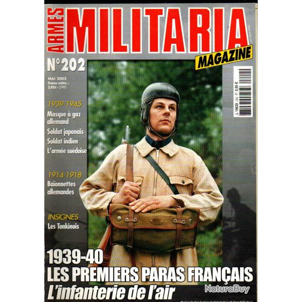 Militaria magazine 202 baionnette germanique mod.98-05, uniformes arme japonaise, arme sudoise 39