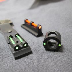 Hausse et guidon fluo TRUGLO pour Fusil avec bande ventilé