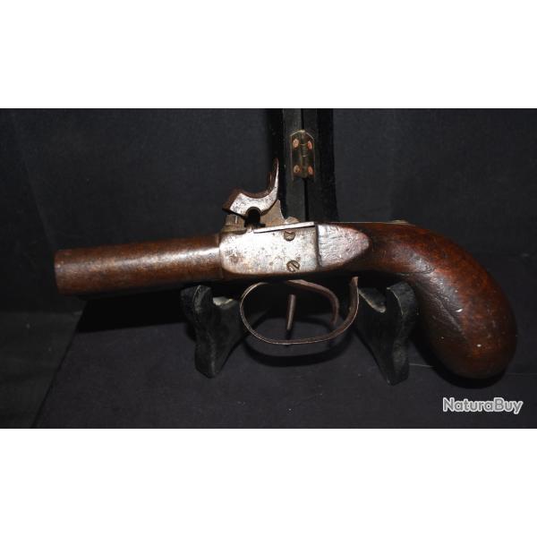 pistolet a canon justaposer a balles forc� circa 1840