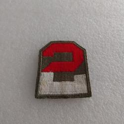Patch arm&eacute;e us 2nd ARMY  WW2 ORIGINAL 5