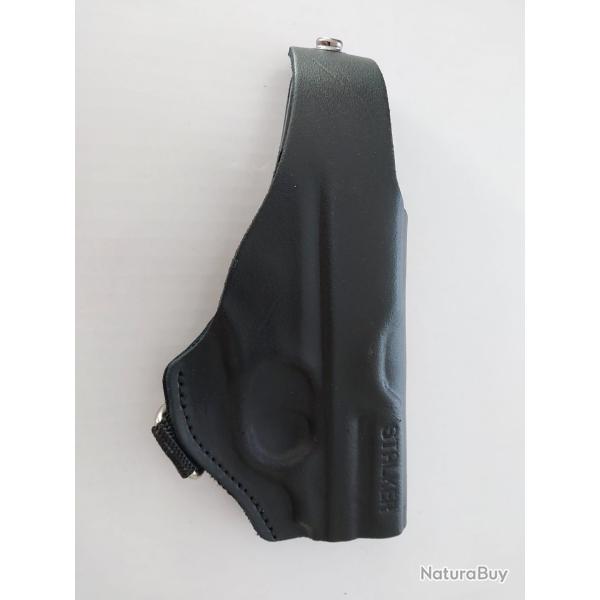 �tui pistolet en cuir pour Stalker 906 - pour pistolet d'alarme � blanc stalker 906 - holster - neuf
