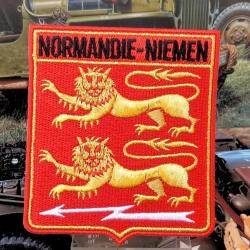Patch brod&eacute; du Normandie Niemen - Hauteur : 90 mm L: 80 mm &agrave; coudre ou &agrave; coller au fer &agrave; repasser