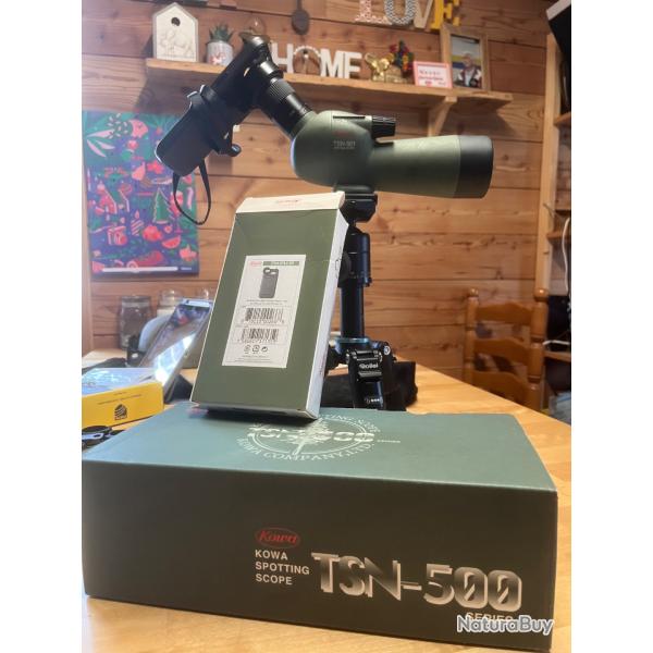 Kowa 501 + tr�pied + adaptateur Digiscopie