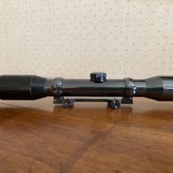 Lunette Autrichienne SWAROVSKI  HABICHT 4 x avec montage EAW en acier, dérivable pour rail de 11 mm