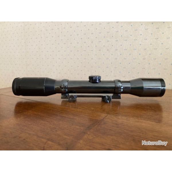 Lunette Autrichienne SWAROVSKI  HABICHT 4 x avec montage EAW en acier, drivable pour rail de 11 mm