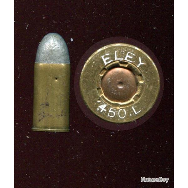 .450 Long Carbine 7/8" - RARE - marquage : ELEY 450 L - �tui 22 mm - grosse amorce cuivre sertie