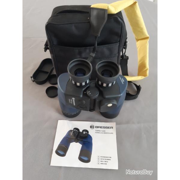 Jumelles avec boussole BRESSER Topas 7x50 WP
