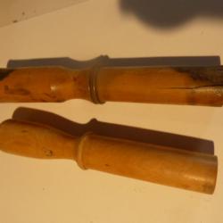 deux bourroirs en buis calibre : 12