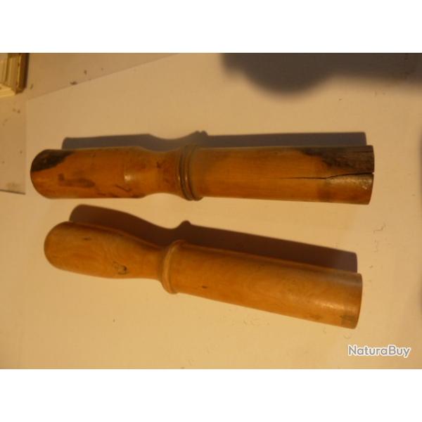 deux bourroirs en buis calibre : 12