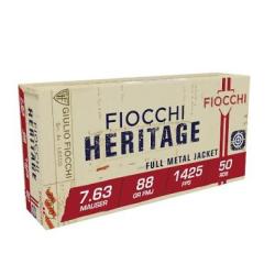 Cartouches FIOCCHI Heritage 7.63 Mauser x50