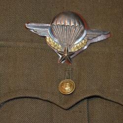 VAREUSE Mle 1939-BREVET & MEDAILLES PARACHUTISTE COLONIAL-INDOCHINE-ALGERIE