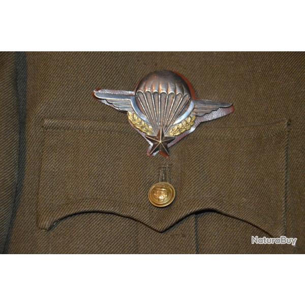 VAREUSE Mle 1939-BREVET & MEDAILLES PARACHUTISTE COLONIAL-INDOCHINE-ALGERIE
