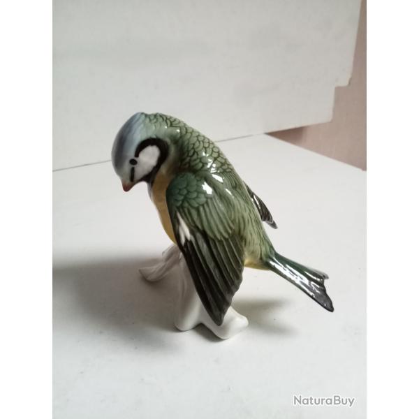 oiseaux en porcelaine de saxe ancien sign� karl ens en parfait �tat hauteur 10 cm x 7 cm