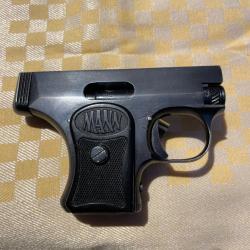 PISTOLET MANN 2ème Modèle calibre 6,35