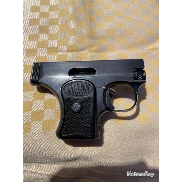 PISTOLET MANN 2me Modle calibre 6,35
