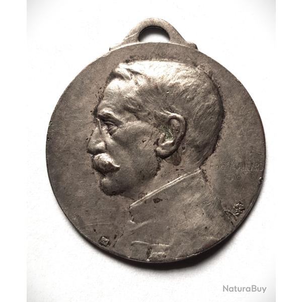 France,  M�daille 1916 Gallieni, Maillart, bronze argent� TTB