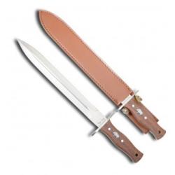 Couteau SKINNER  CUDEMAN  avec étui Cuir pour ceinture