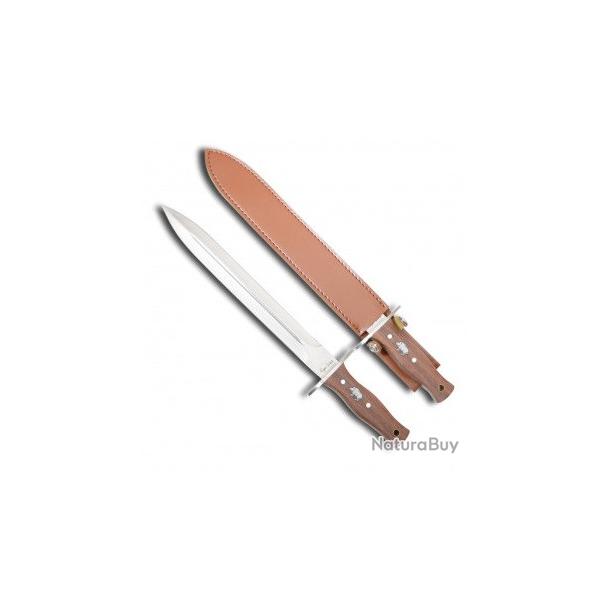 Couteau SKINNER  CUDEMAN  avec tui Cuir pour ceinture