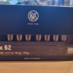 Balle 9.3x62 uni classic hunting 19g293grains