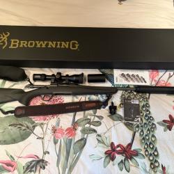 Ensemble browning x-bolt pro carbon2 cal 308w, lunette steiner 4s 4-16x44 et accessoires