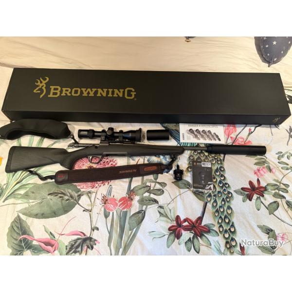 Ensemble browning x-bolt pro carbon2 cal 308w, lunette steiner 4s 4-16x44 et accessoires