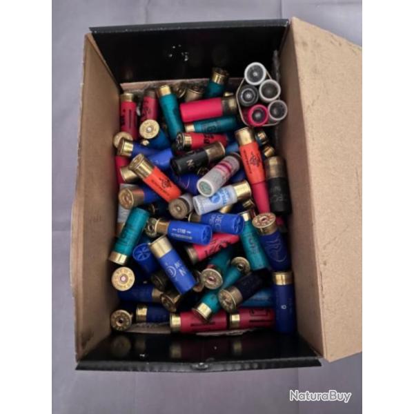 . lot +108 cartouches, balles . cal 12.