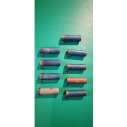 ANCIENNE MUNITIONS A BROCHE CAL 12 .  COLLECTION .