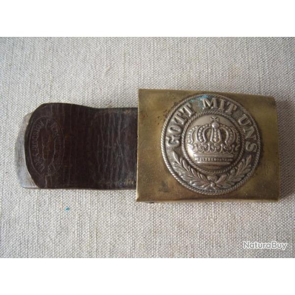 Boucle de ceinture prussienne date 1915  allemande 1914 / 18 1gm 100 % originale x