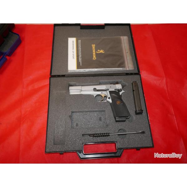 Pistolet BROWNING GP 35 PRACTICAL INOX complet avec sa mallette d'origine