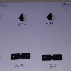 TOZ35 Lot de mires, hausses et guidons