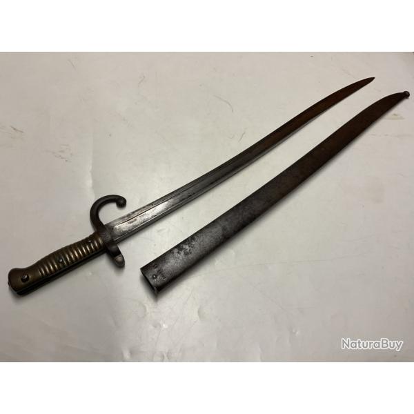 Vendu uniquement en France ba�onnette pour fusil chassepot mod�le 1866