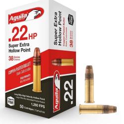 AGUILA 22lr Super Extra Cuivrée Pointe Creuse 38Gr x50