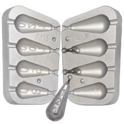 Moule à plomb poire 80 - 90 - 100 - 120 g