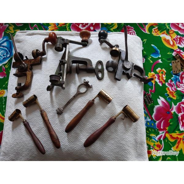 Outillage divers pour collections