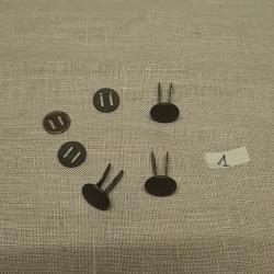 3 rivets pour casque avec leur contre rivets WW2 (1)