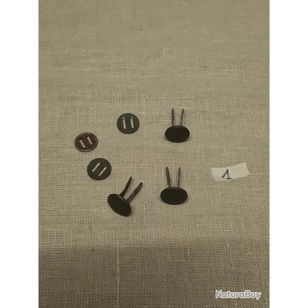 3 rivets pour casque avec leur contre rivets WW2 (1)