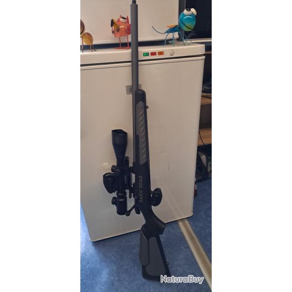 carabine 22 lr tir de prcision Sako quad heavy barrel avec lunette et point rouge laser