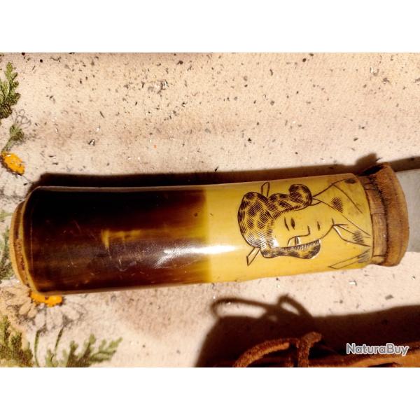 Couteau japonais Tanto geisha