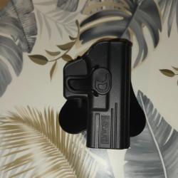 Holster glock et bouton d'éjection chargeur