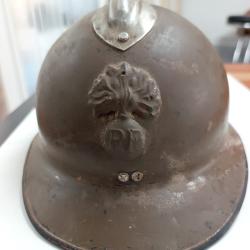 Casque Militaire Français WW2 1940 Complet intérieur cuir et jugulaire