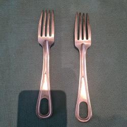 2 fourchettes US WW2 ORIGINALES