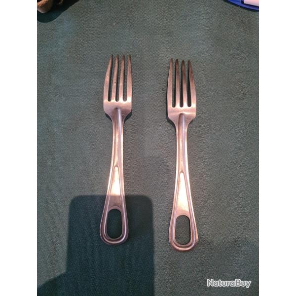 2 fourchettes US WW2 ORIGINALES