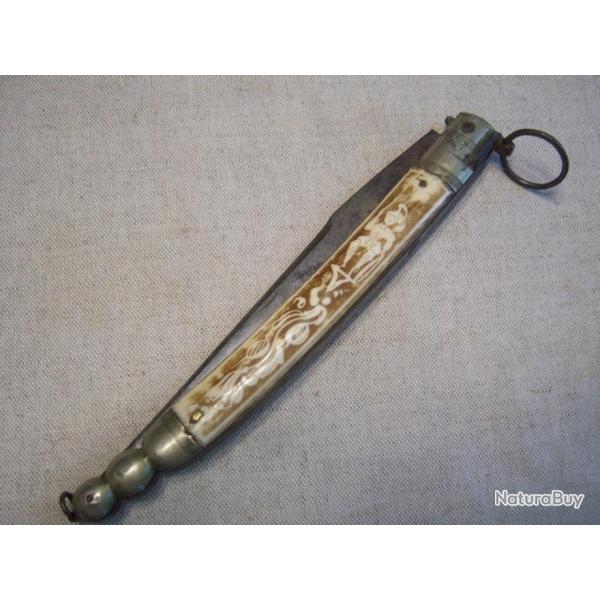Grand Couteau Pliant Chtellerault NAVAJA   long total 35,5 cm  19eme  x