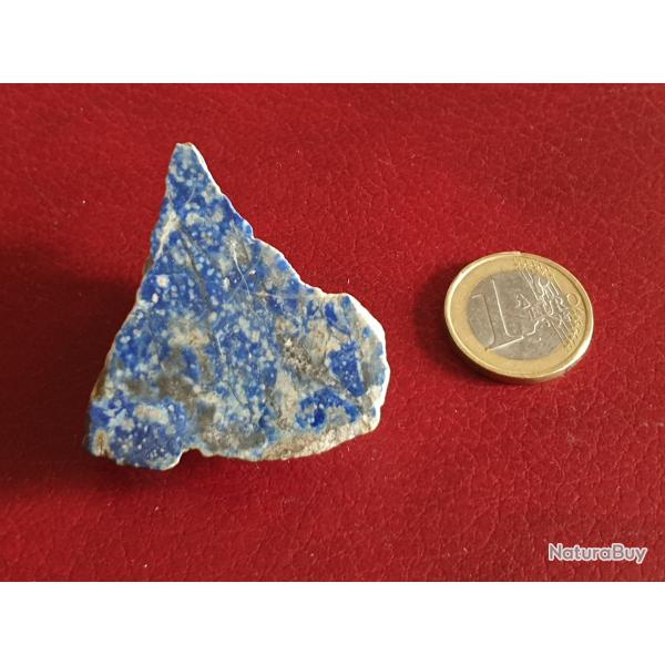 Bloc de lapis lazuli longueur 5,0 cm poids 38,3 grammes
