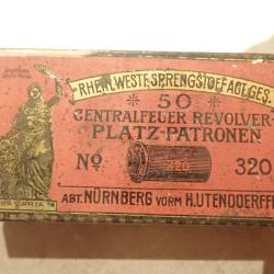 Boite de 50 cartouches calibre 320. RWS