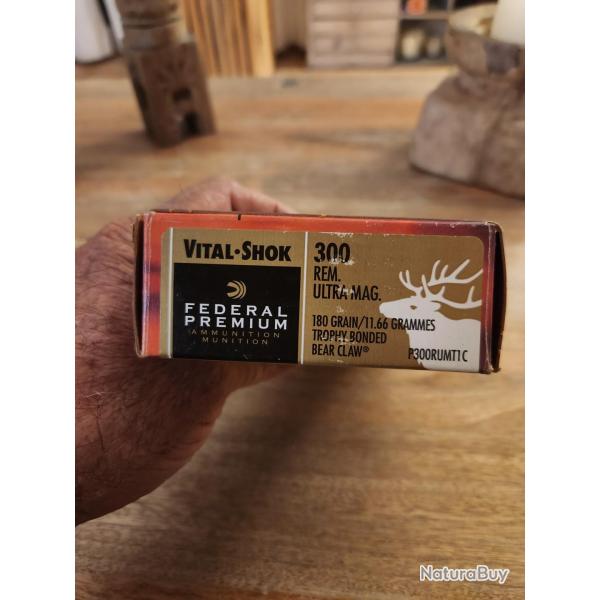 Balles 300remington ultra magnum federal