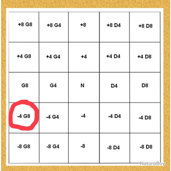 Planchette de hausse (- 4 g8) Mas 36